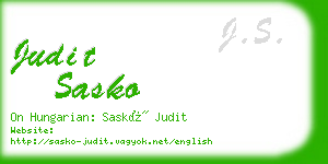 judit sasko business card